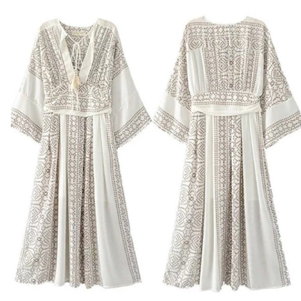 2X HP New Sizes! Enchanted Modern Kimono Dress - Picture 4 of 8